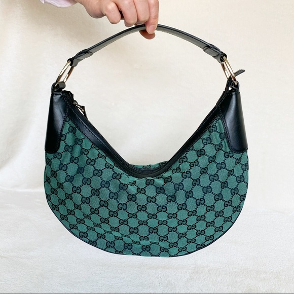 NWT Authentic Gucci GG Woven Borsa Zip Hobo Bag - Picture 1 of 8